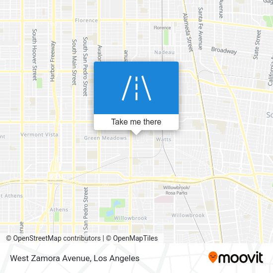 West Zamora Avenue map