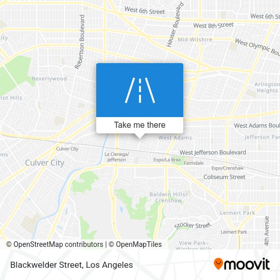 Blackwelder Street map