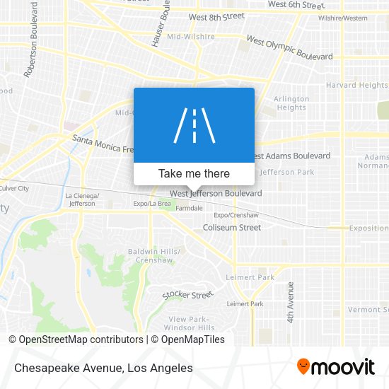 Mapa de Chesapeake Avenue
