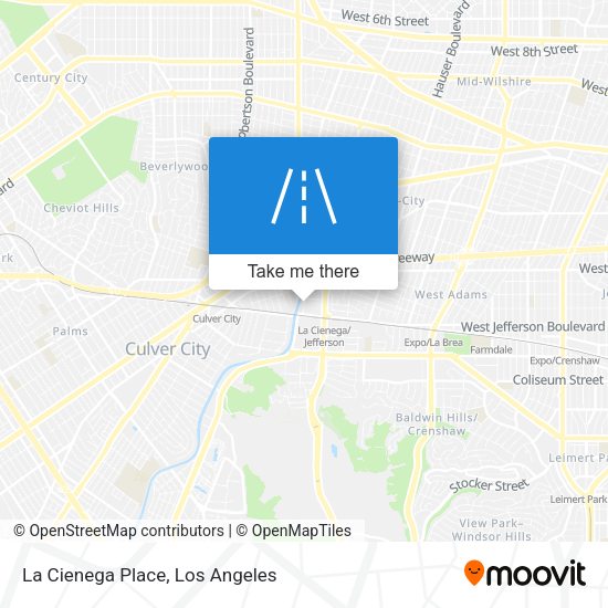 La Cienega Place map