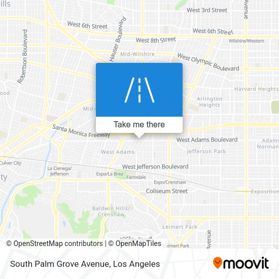 Mapa de South Palm Grove Avenue