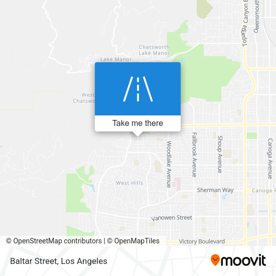 Mapa de Baltar Street