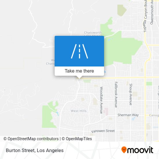 Mapa de Burton Street