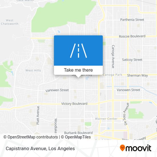 Capistrano Avenue map