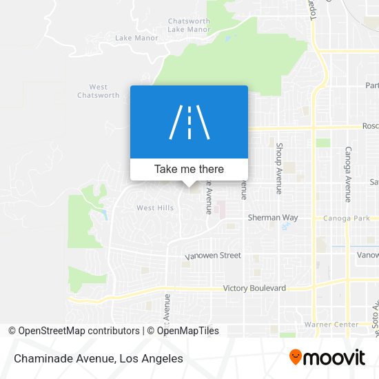 Mapa de Chaminade Avenue