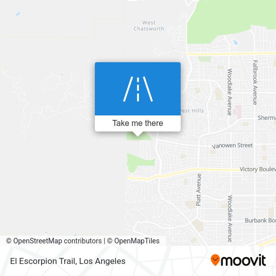El Escorpion Trail map