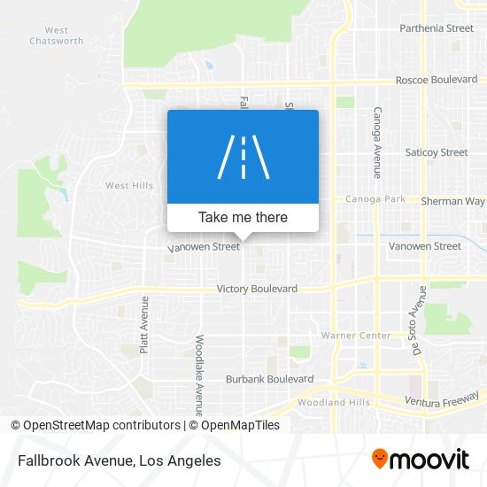 Fallbrook Avenue map