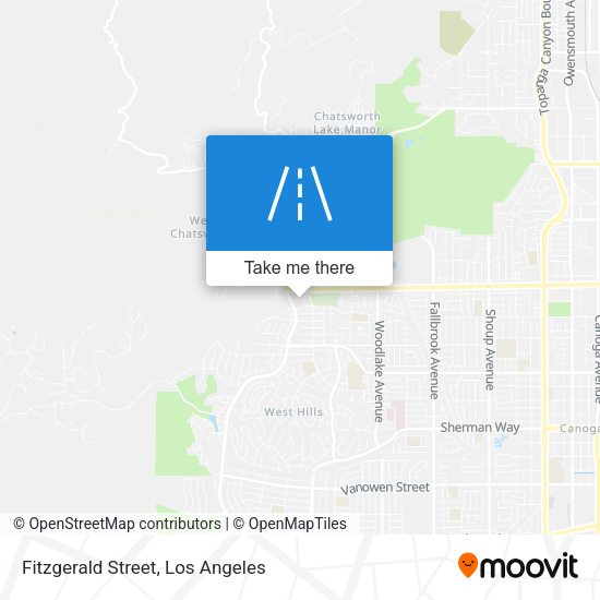 Fitzgerald Street map