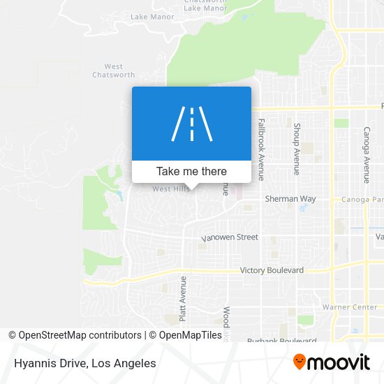 Mapa de Hyannis Drive