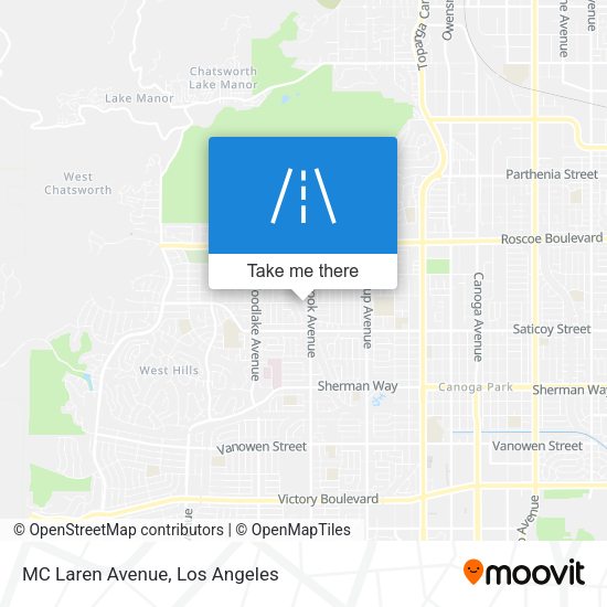 Mapa de MC Laren Avenue