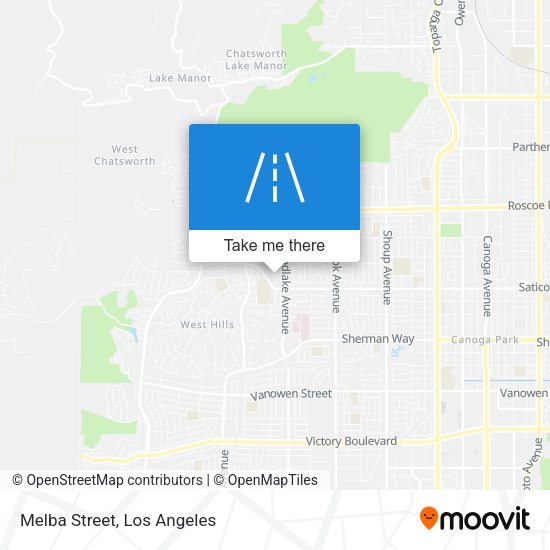 Mapa de Melba Street