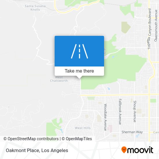 Mapa de Oakmont Place