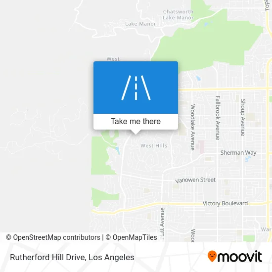 Rutherford Hill Drive map