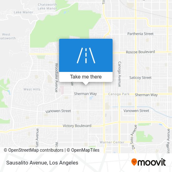 Sausalito Avenue map