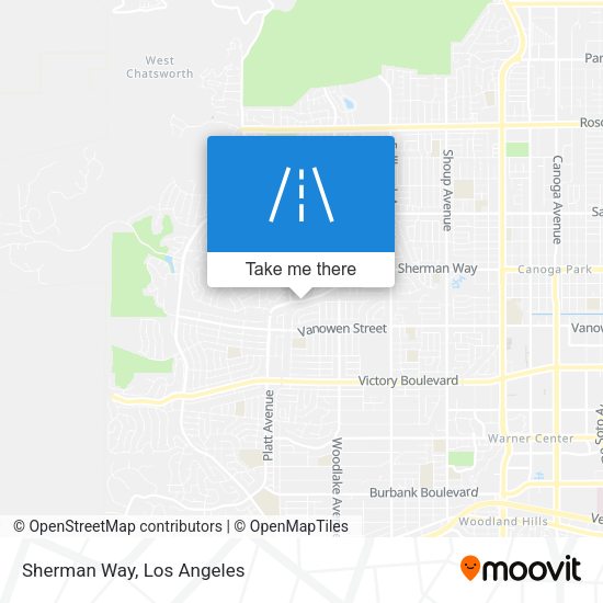 Mapa de Sherman Way