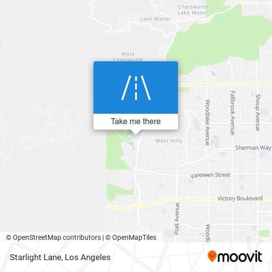 Starlight Lane map