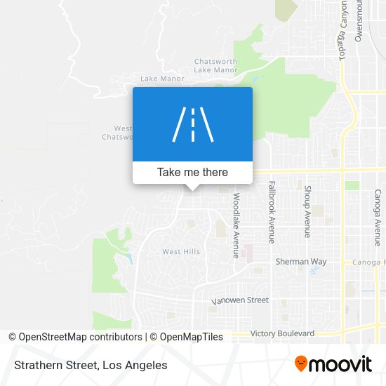 Strathern Street map