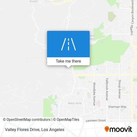 Valley Flores Drive map