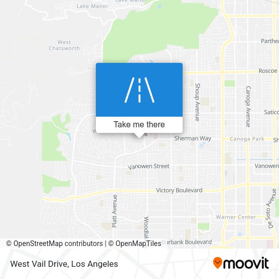 West Vail Drive map