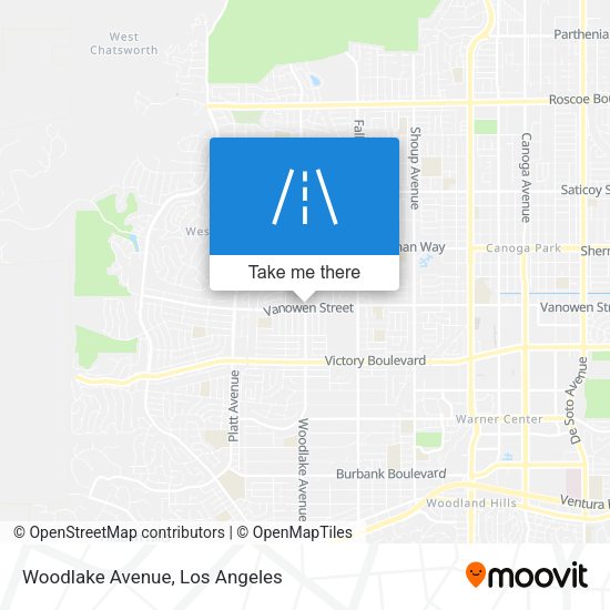 Woodlake Avenue map