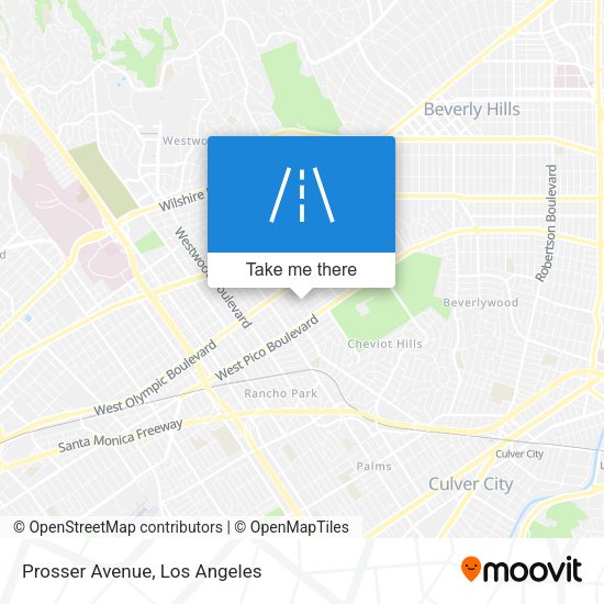 Mapa de Prosser Avenue