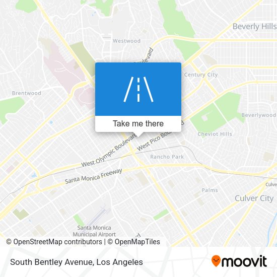 South Bentley Avenue map