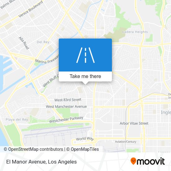 El Manor Avenue map