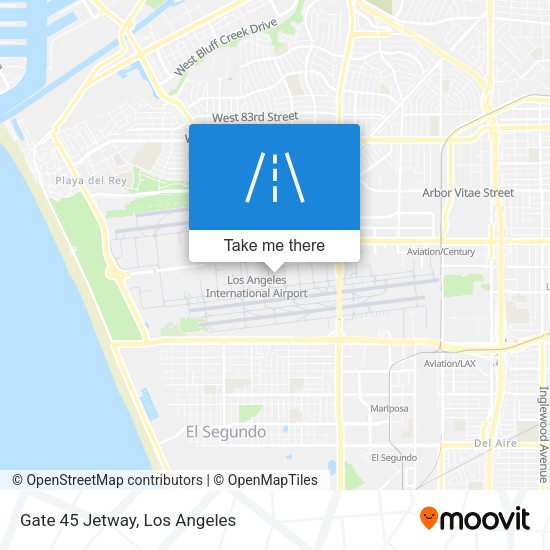 Gate 45 Jetway map