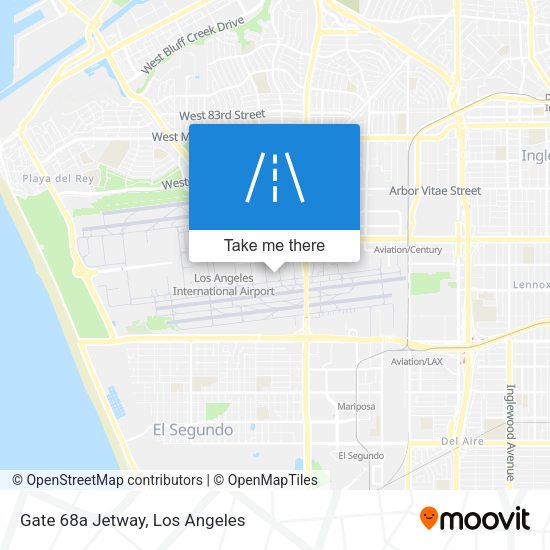 Gate 68a Jetway map
