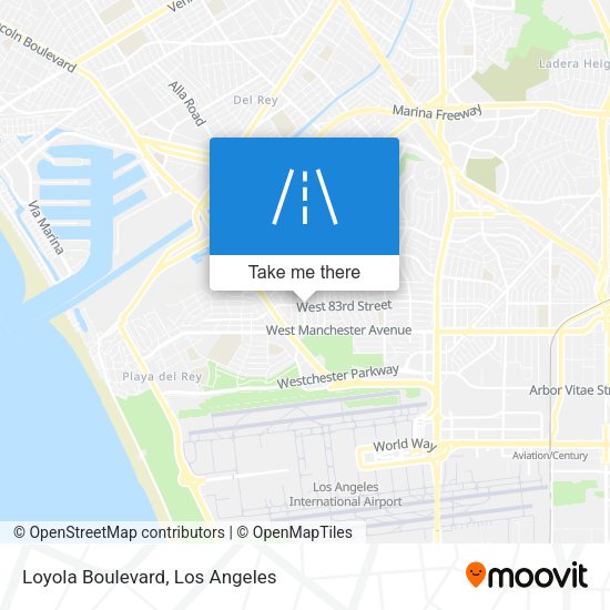 Mapa de Loyola Boulevard