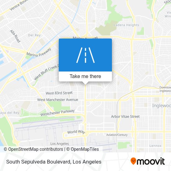 South Sepulveda Boulevard map