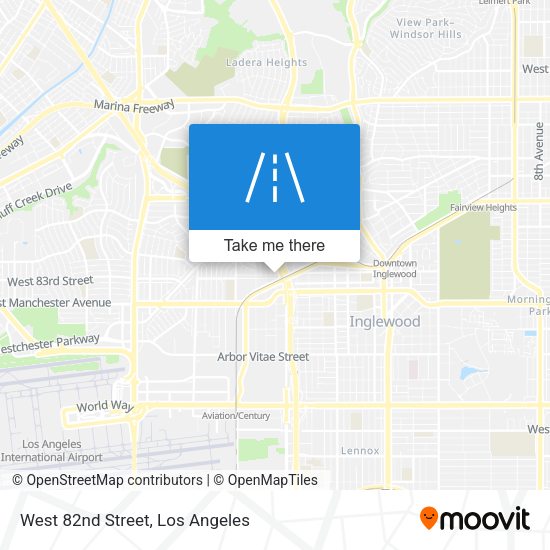 Mapa de West 82nd Street