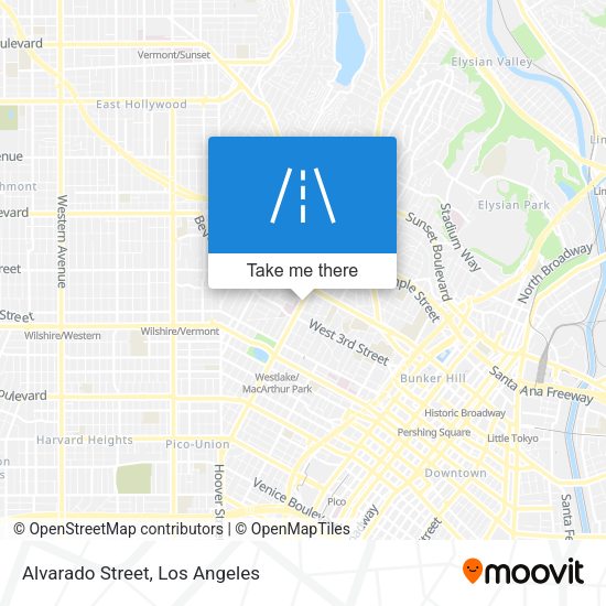 Alvarado Street map