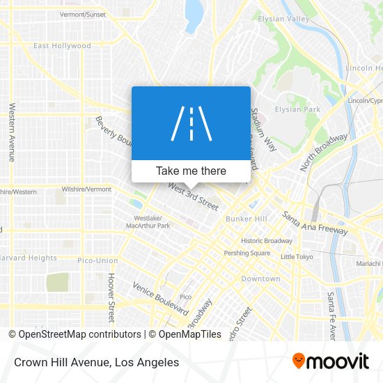 Crown Hill Avenue map