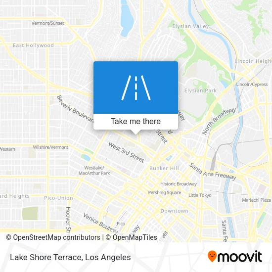 Lake Shore Terrace map