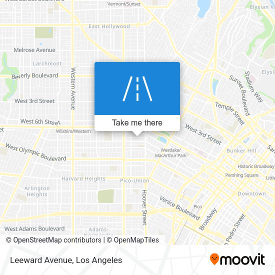 Leeward Avenue map