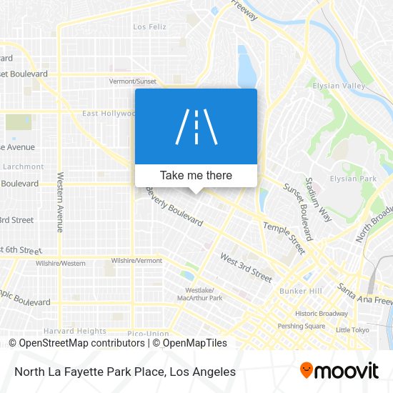 North La Fayette Park Place map