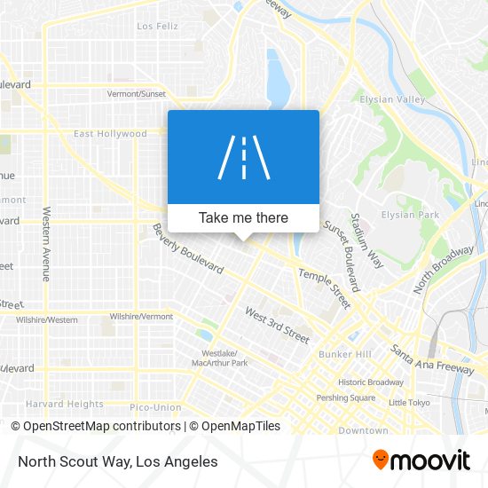 North Scout Way map