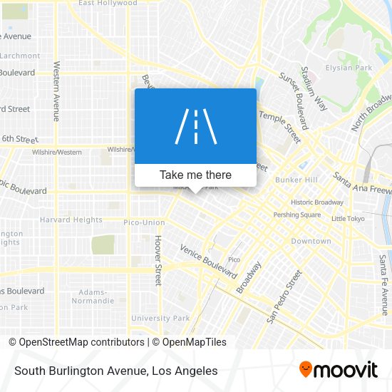 South Burlington Avenue map