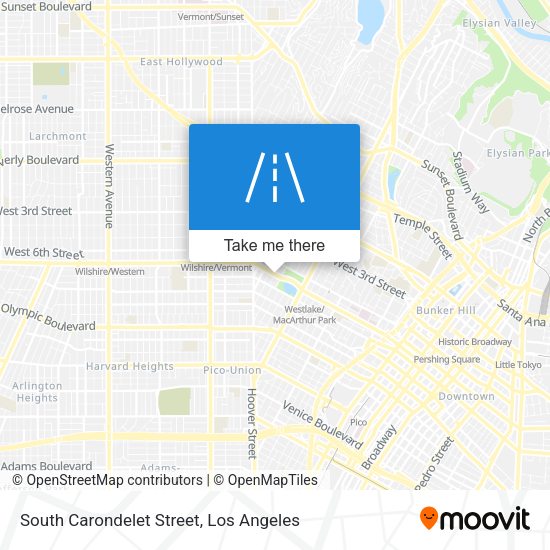 South Carondelet Street map