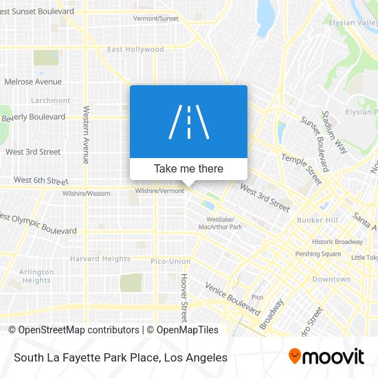 Mapa de South La Fayette Park Place