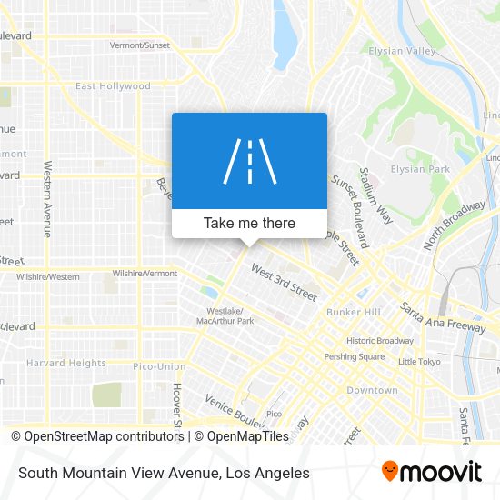 South Mountain View Avenue map