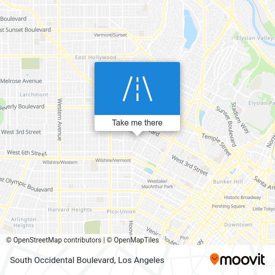 Mapa de South Occidental Boulevard