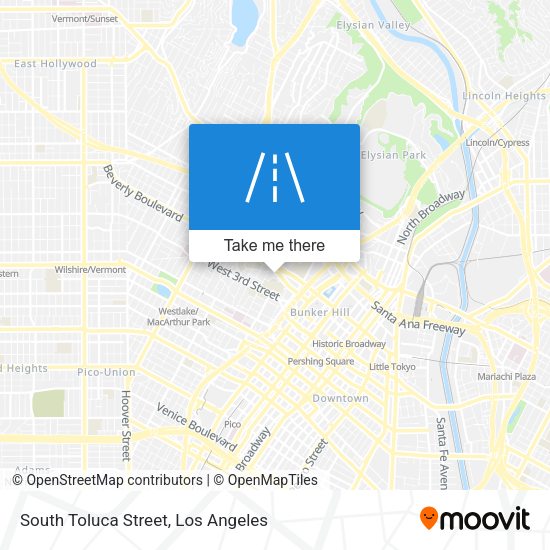 South Toluca Street map