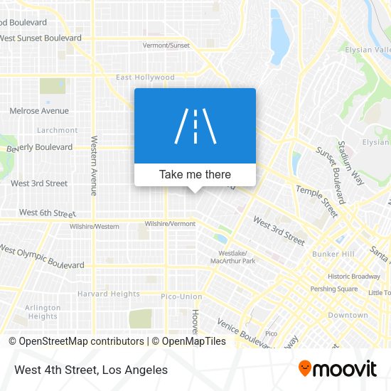Mapa de West 4th Street