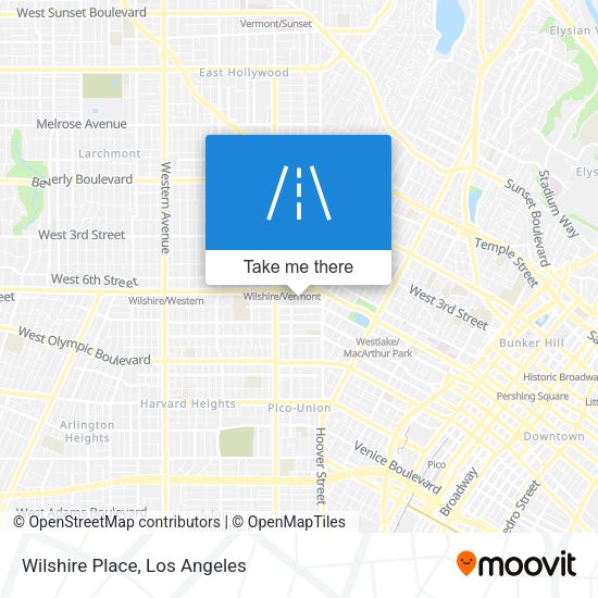 Mapa de Wilshire Place
