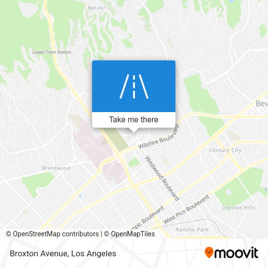 Mapa de Broxton Avenue