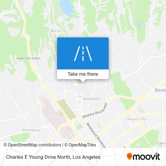 Charles E Young Drive North map