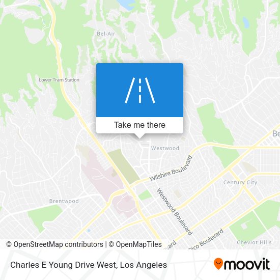 Charles E Young Drive West map
