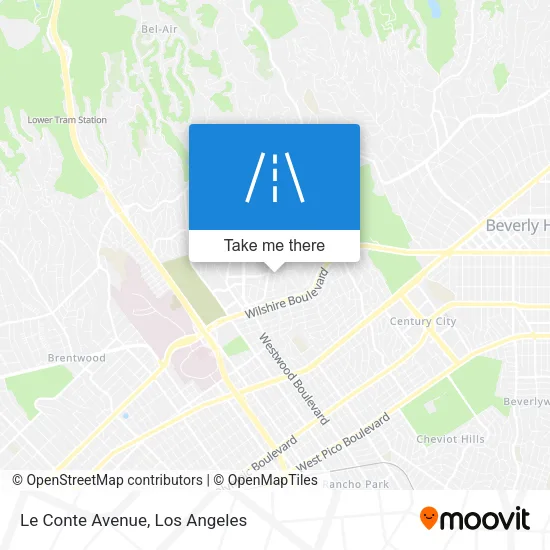 Le Conte Avenue map
